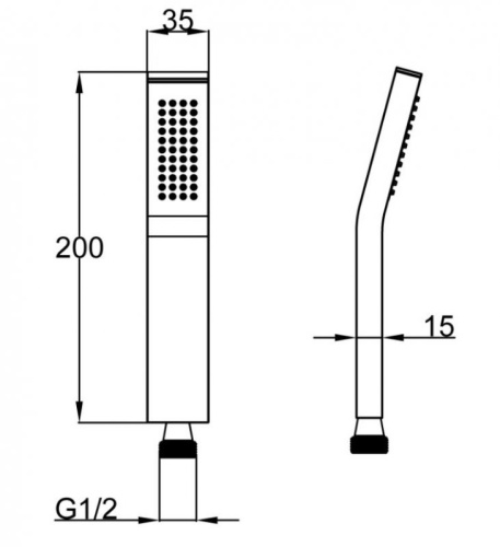 Душевая лейка BelBagno ARLIE ARL-D1C-CRM округлая - фото 2