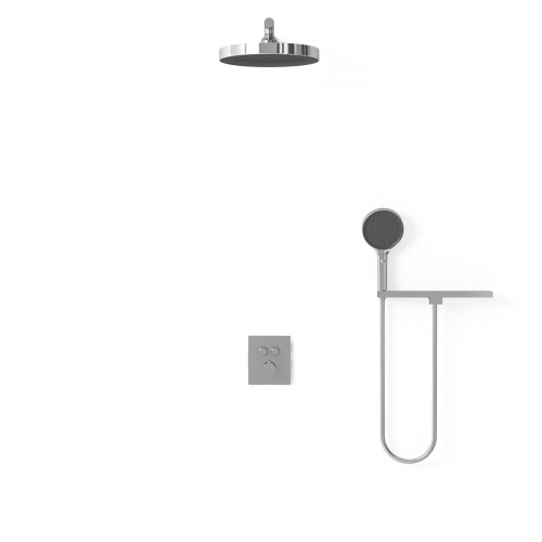 Душевая система Vincea VSFW-3I21T2RCH встраиваемая в стену с термостатом - фото 2