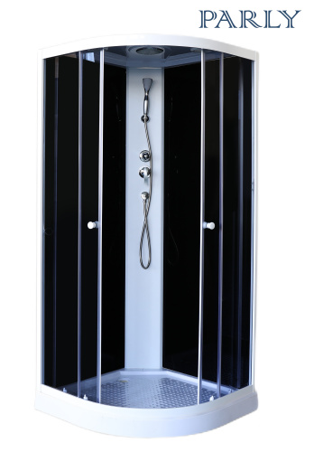 Душевая кабина Parly Classic EC1031 100х100 четверть круга с крышей ориентация универсальная - фото 3