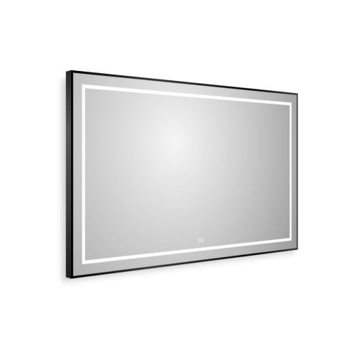 Зеркало в ванную BelBagno Kraft SPC-KRAFT-1200-800-LED-TCH-WARM-NERO 120х80 цвет черный - фото 2