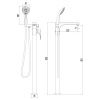 Смеситель LeMark Shift LM4344C напольный хром