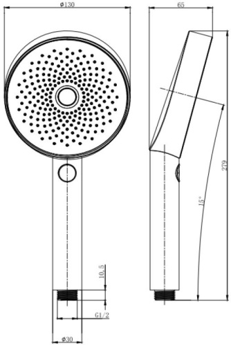 Душевая лейка Allen Brau Priority 5.31B20-MG серый - фото 5
