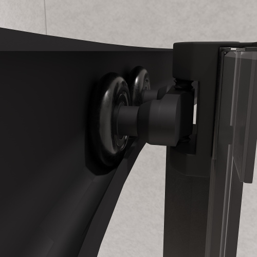 Душевой уголок RGW Passage 02085100-14 100х100 стекло прозрачное профиль черный без поддона - фото 3