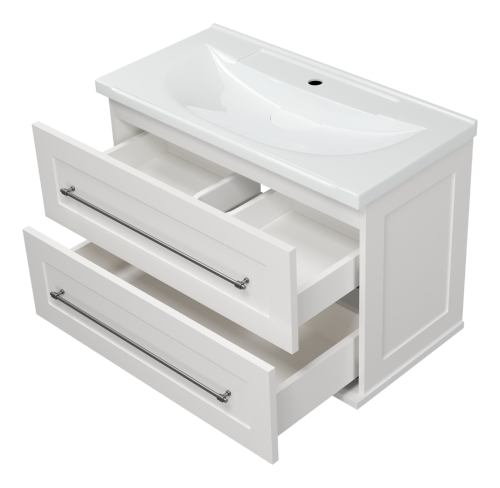 Тумба под раковину Misty Марта П-Мрт09080-011Пр 79х41х52 подвесная - фото 4