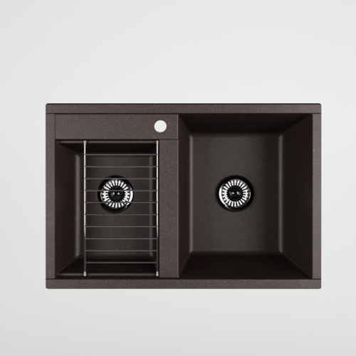 Кухонная мойка Aquaton Делия 78 1A723132DE280 78х52 цвет коричневый - фото 3