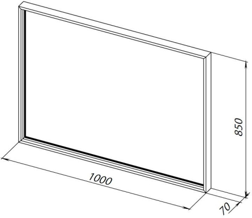 Зеркало в ванную Allen Brau Liberty 1.330016.03 100х85 цвет латунь - фото 3
