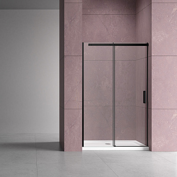 Душевая дверь Vincea Dice VDS-4D150CLB 150х200 стекло прозрачное профиль черный