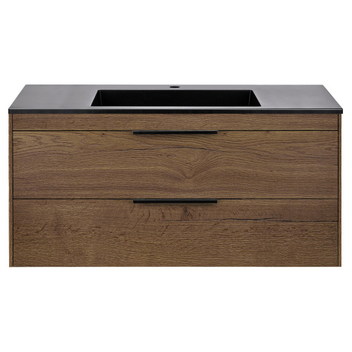 Тумба под раковину Vincea Chiara 2D VMC-2C2100TO 99х48х48 подвесная цвет коричневый - фото 5