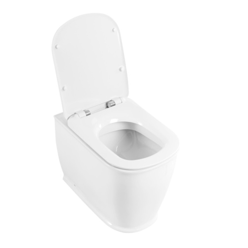 Чаша унитаза приставная BelBagno PRADO BB10150CB цвет белый без сиденья безободковая каскадный смыв - фото 2