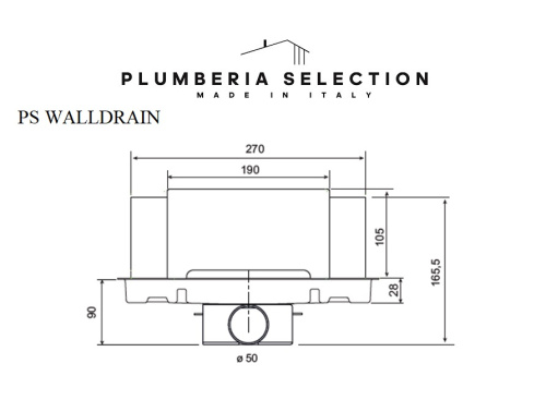 Душевой лоток Plumberia Selection PSW WALLDRAIN PSW30MT напольный - фото 4