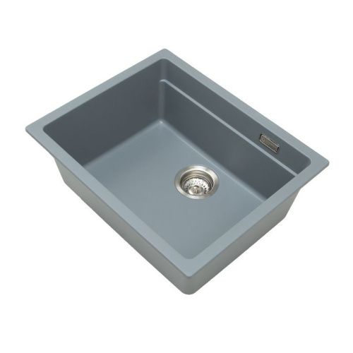 Кухонная мойка Grandex Aqua 500202 56х45 цвет серый поверхность матовая - фото 2