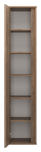 Шкаф-пенал Brevita Dallas DAL-05035-31 35х34х165 подвесной цвет коричневый - фото 3