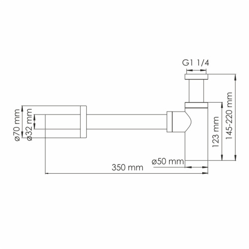 Сифон для раковины WasserKRAFT Asphe 7700 A334 - фото 2