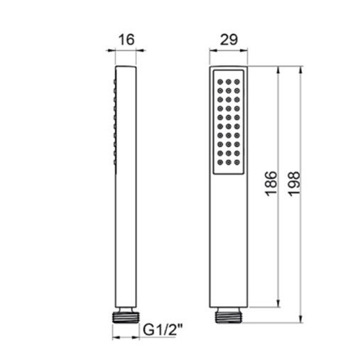 Душевая лейка Almar Thin E082094.CR - фото 2