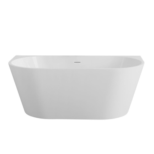 Ванна акриловая Art&Max Modica AM-MODICA-1500-750 150х75 пристенная овальная - фото 2