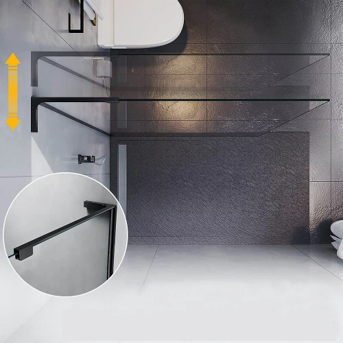 Душевая перегородка Veconi Korato KR77-70-01-C8 70х200 стекло прозрачное профиль хром глянцевый - фото 3