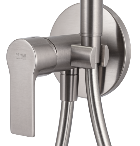 Гигиенический душ со смесителем Remer EY65WXV сталь - фото 3