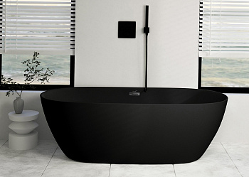 Ванна акриловая Cerutti SPA CT9906 170х75 отдельностоящая овальная с ножками