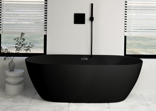 Ванна акриловая Cerutti SPA CT9906 170х75 отдельностоящая овальная с ножками