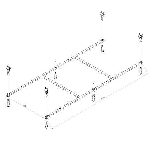 Каркас для ванны Am.Pm X-Joy W94A-170-075W-R - фото 2