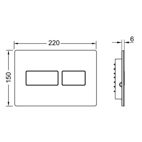 Панель смыва механическая Tece TECESolid 9240416 цвет черный матовый - фото 2