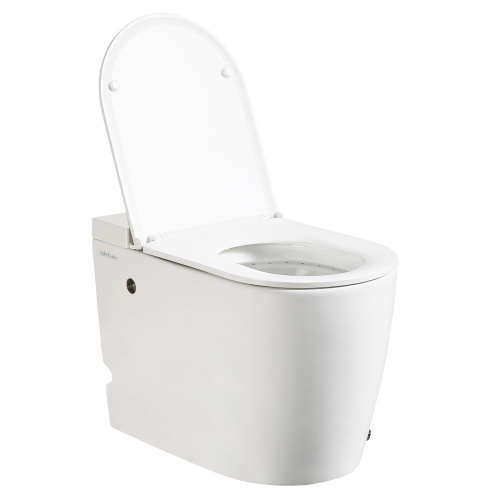 Унитаз приставной Abber Bequem AC1114P белый с сиденьем микролифт импульсный смыв - фото 2