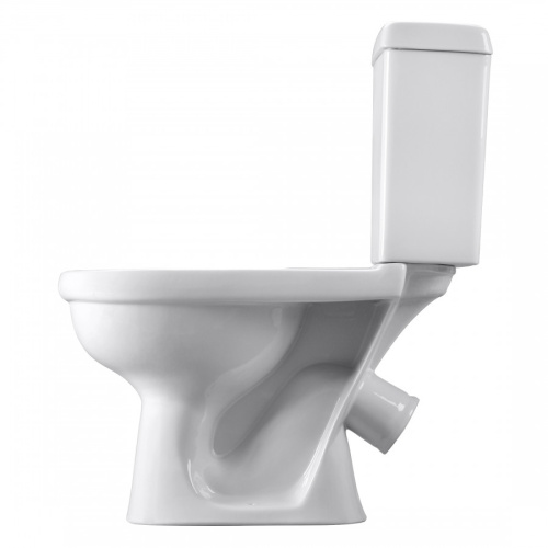 Унитаз-компакт напольный с бачком Santeri Визит 1P4053S0000BF белый с сиденьем каскадный смыв - фото 4