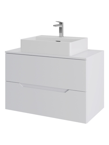 Тумба с раковиной Orange Line Li-80TuwMDF+B04-500W 81х46х66 - фото 2