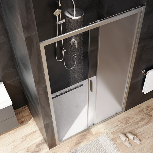 Душевая дверь Am.Pm Gem W90G-120-1-195MM 120х195 стекло прозрачное профиль хром матовый - фото 3