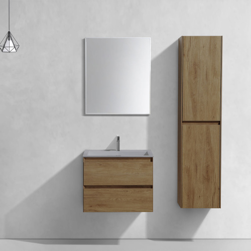 Тумба под раковину Vincea Luka VMC-2L600TO 59х48х47 подвесная цвет коричневый - фото 5