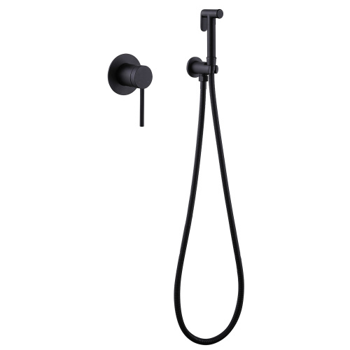 Гигиенический душ со смесителем ABBER Emotion AF8825B черный матовый - фото 2