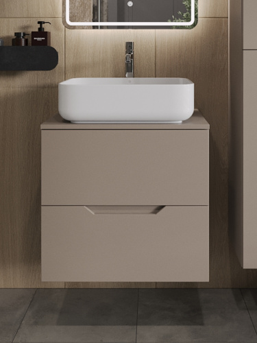 Тумба с раковиной Orange Line Li-60TuLMDF+B05-500W 61х46х70 - фото 3