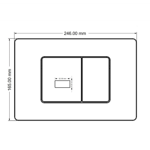 Клавиша смыва сенсорная Abber AC0122SMW цвет белый матовый - фото 4