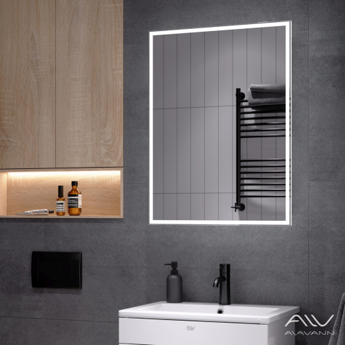 Зеркало-шкаф Alavann Rita ALV0287002 50х15х80 подвесной цвет белый - фото 4