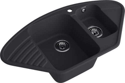 Кухонная мойка Granfest Quarz 14 черный 93х50 цвет черный поверхность матовая - фото 2