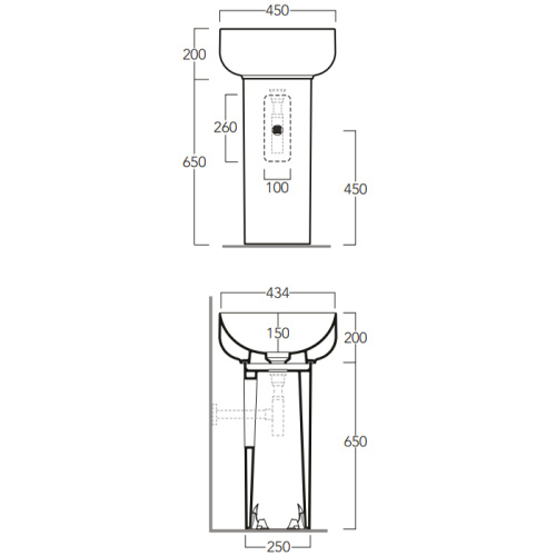 Пьедестал для раковины Simas Balloon CN400bi - фото 2