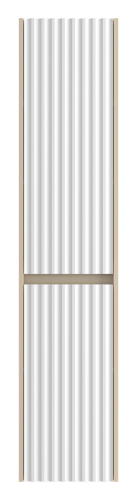 Шкаф-пенал Brevita Balaton BAL-05035-03Л 35х34х163 подвесной - фото 2