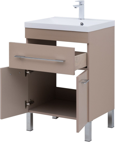 Тумба под раковину Aquanet Верона 00304534 57х47х83 напольная цвет коричневый - фото 5