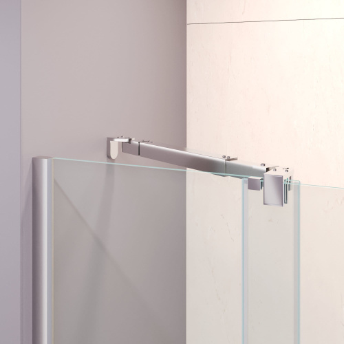 Душевая шторка на ванну RGW Screens 06114609-11 90х150 стекло прозрачное профиль хром глянцевый ориентация универсальная - фото 4