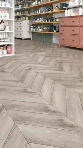 Кварцвиниловая плитка Alpine Floor Chervon Alpine LVT ECO 20-8 Дуб Исида Chevron толщина 0.25 см 43 класс 555х127 - фото 4