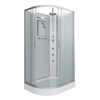 Душевая кабина Niagara Classic 33121423RBKTG 120х80 асимметричная без крыши ориентация правая