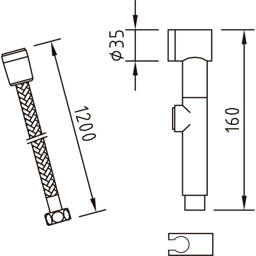 Гигиенический душ Clever SAHEL 97809 хром - фото 2