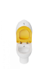 Чаша унитаза напольная Creavit DUCKY DC360-00CB00E-0000 цвет белый без бачка без сиденья душевой смыв