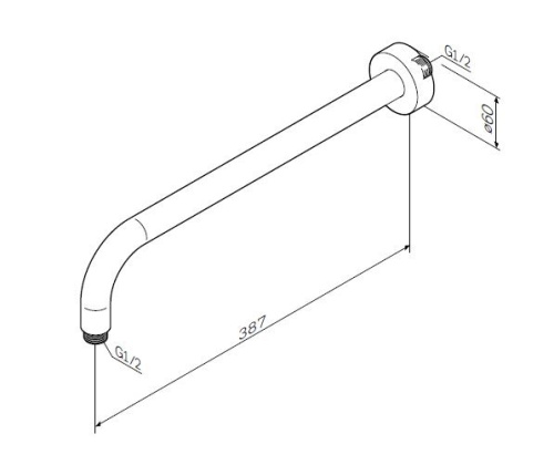Держатель для душа Am.Pm F0500701 хром - фото 3
