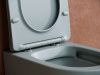 Унитаз подвесной Ceramica Nova BALEARICA CN6000MH черный с сиденьем микролифт безободковый душевой смыв