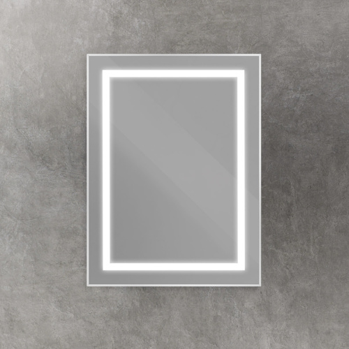 Зеркало в ванную BelBagno Kraft SPC-KRAFT-600-800-SENS-AL 60х80 цвет серый - фото 3