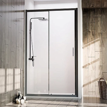 Душевая дверь Veconi Vianno VN72B-110-01-C4 110х190 стекло прозрачное профиль черный