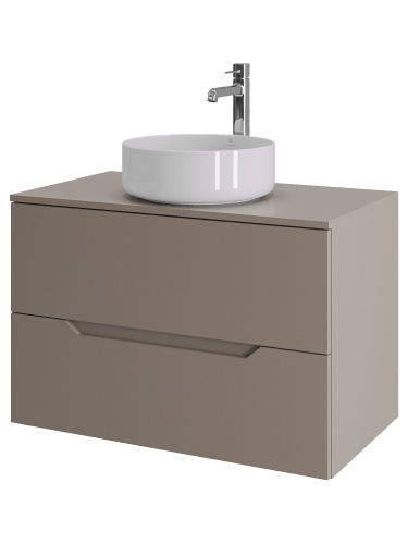 Тумба с раковиной Orange Line Li-80TuLMDF+B09-360W 81х46х66 цвет бежевый - фото 2