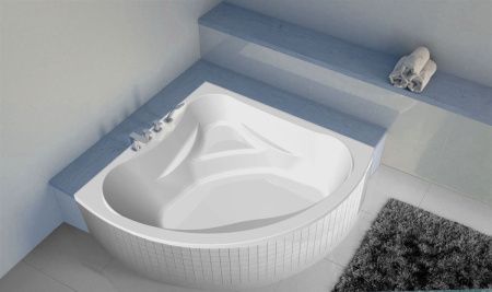 Ванна акриловая C-Bath CBS001003 140х140 угловая четверть круга