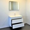 Тумба с раковиной Comforty Дублин 00-00005213CF 90х50 подвесная цвет белый